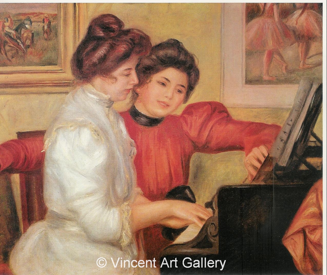 A2607, RENOIR, Yvonne and Christine Lerolle at the Piano 001
